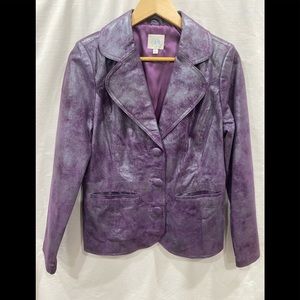 Alice Blue Leather Jacket
